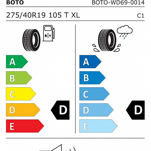 BOTO 275/40 R 19 105T WD69