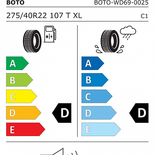 BOTO 275/40 R 22 107T WD69