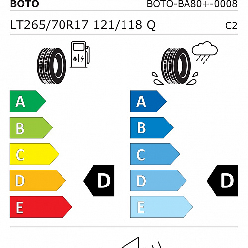 BOTO LT 265/70 R 17 10PR 121/118Q X-Terrian BA80+