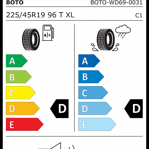 BOTO 225/45 R 19 92T WD69