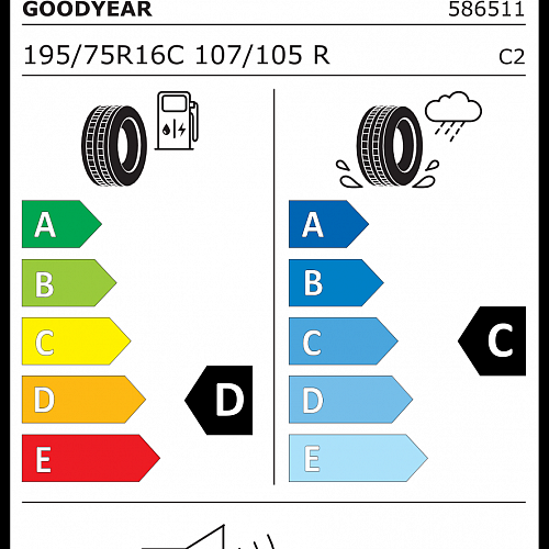 Goodyear 195/75 R 16C 107/105R UG CARGO