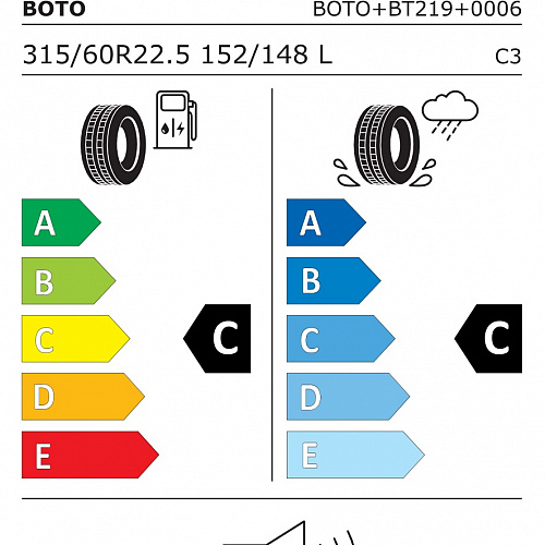 BOTO 315/60 R 22.5 16PR BT219 152/148L